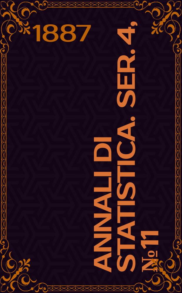 Annali di statistica. Ser. 4, № 11
