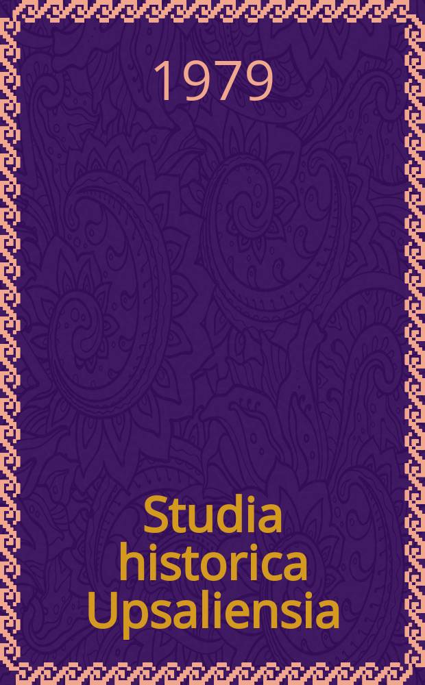 Studia historica Upsaliensia : Utg. av Historiska inst. vid Uppsala univ : Skifte och befolkning