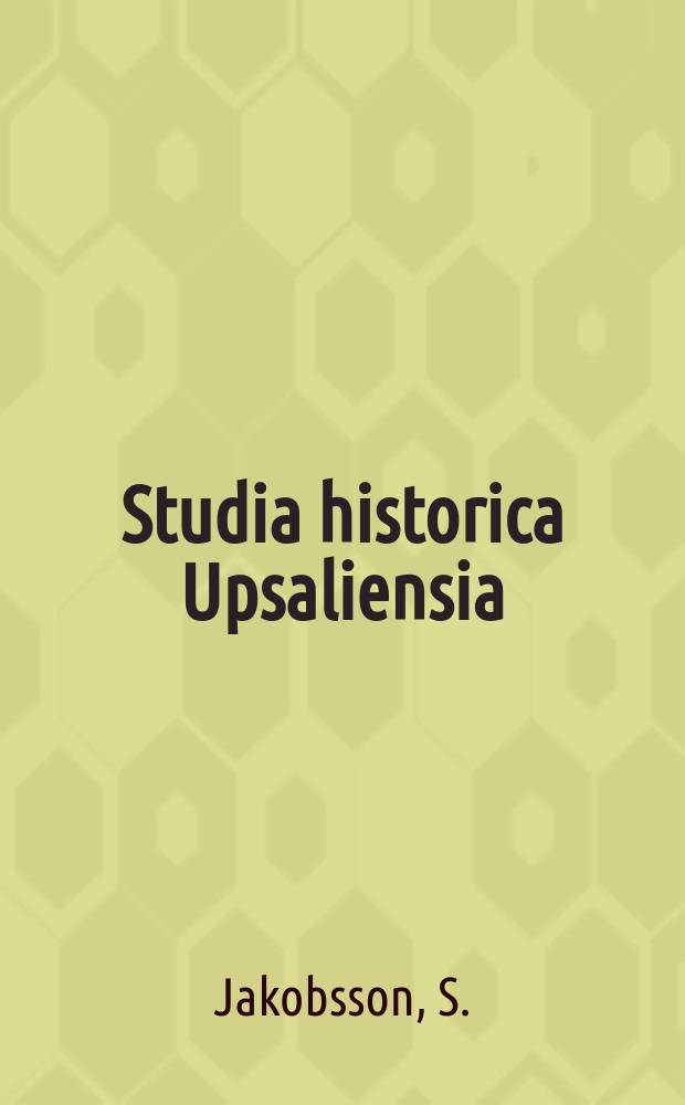 Studia historica Upsaliensia : Utg. av Historiska inst. vid Uppsala univ : Osilia - Maritima 1227-1346