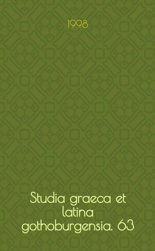 Studia graeca et latina gothoburgensia. 63 : Laurentius Valla