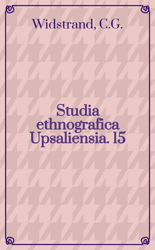 Studia ethnografica Upsaliensia. 15 : African axes