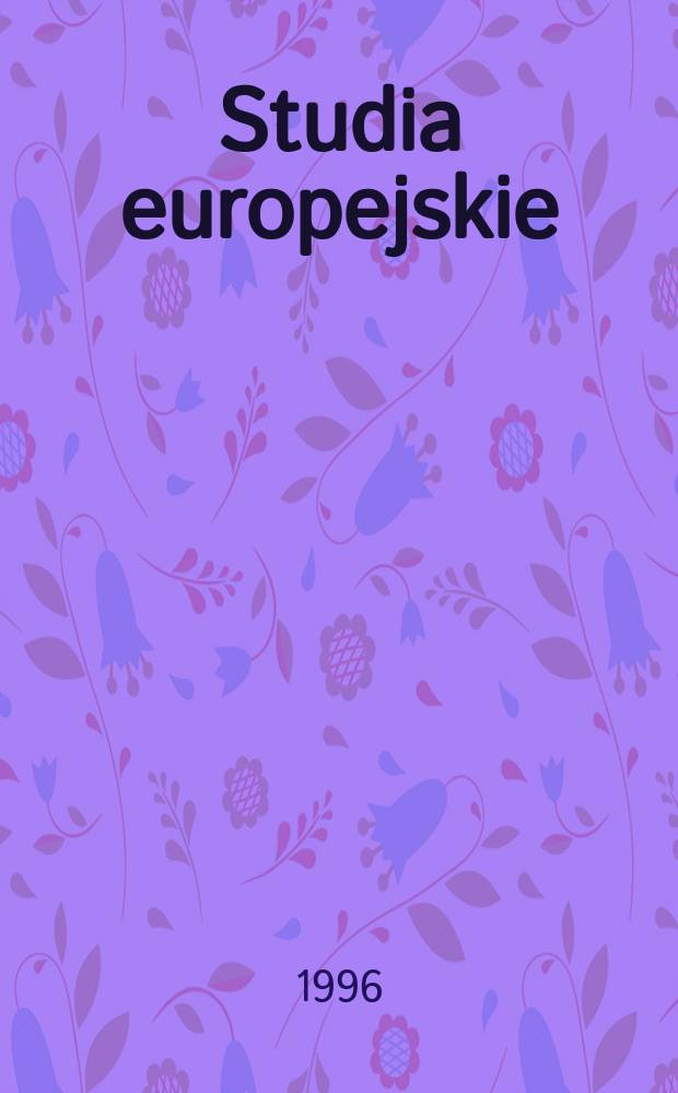 Studia europejskie