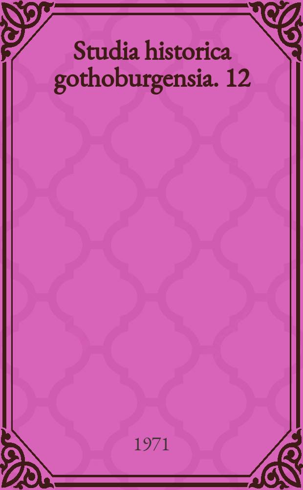 Studia historica gothoburgensia. 12 : Drottning Margareta