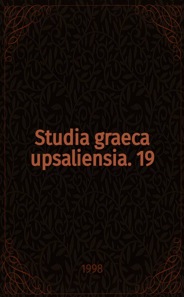 Studia graeca upsaliensia. 19 : Aristotle in the Greek gnomological tradition