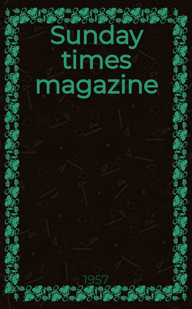 Sunday times magazine