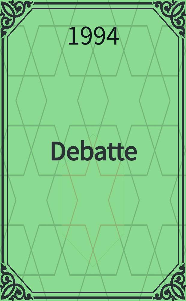 [Debatte]