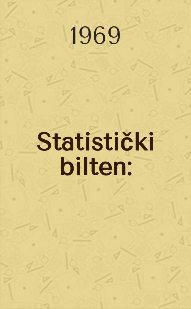 Statistički bilten : (Snimanje zaposlenog osoblja, 31. mart 1967. Radne organizacije i zaposleno osoblje ...)