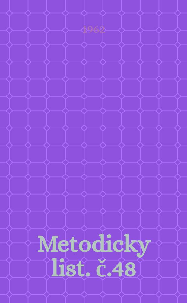 Metodicky list. č.48