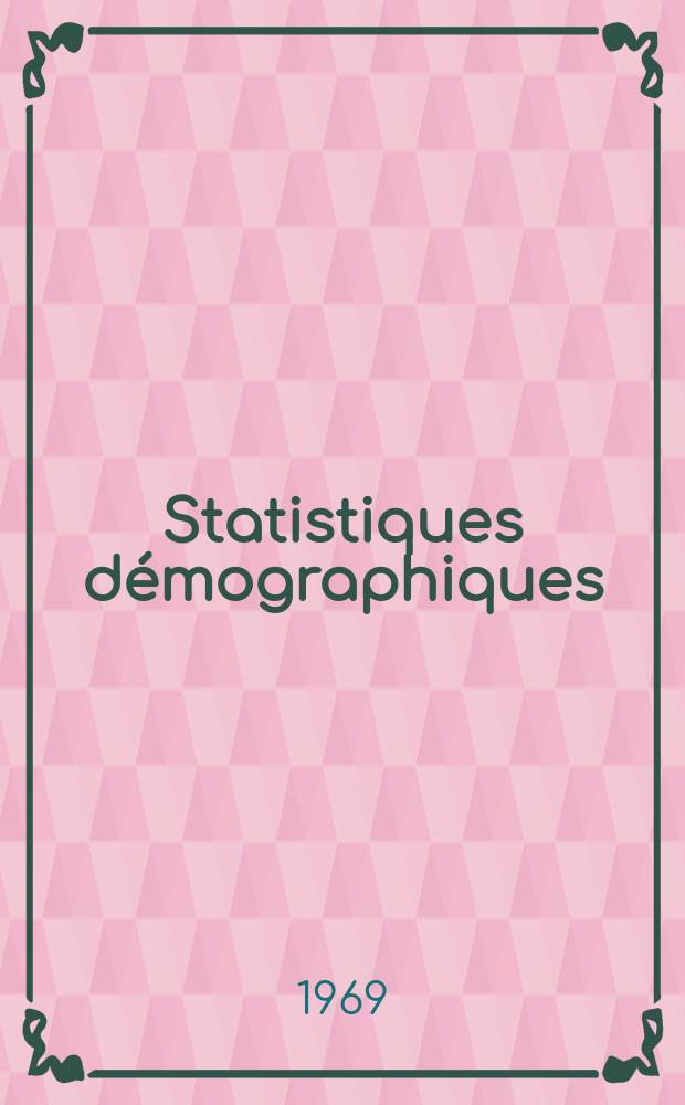 Statistiques démographiques