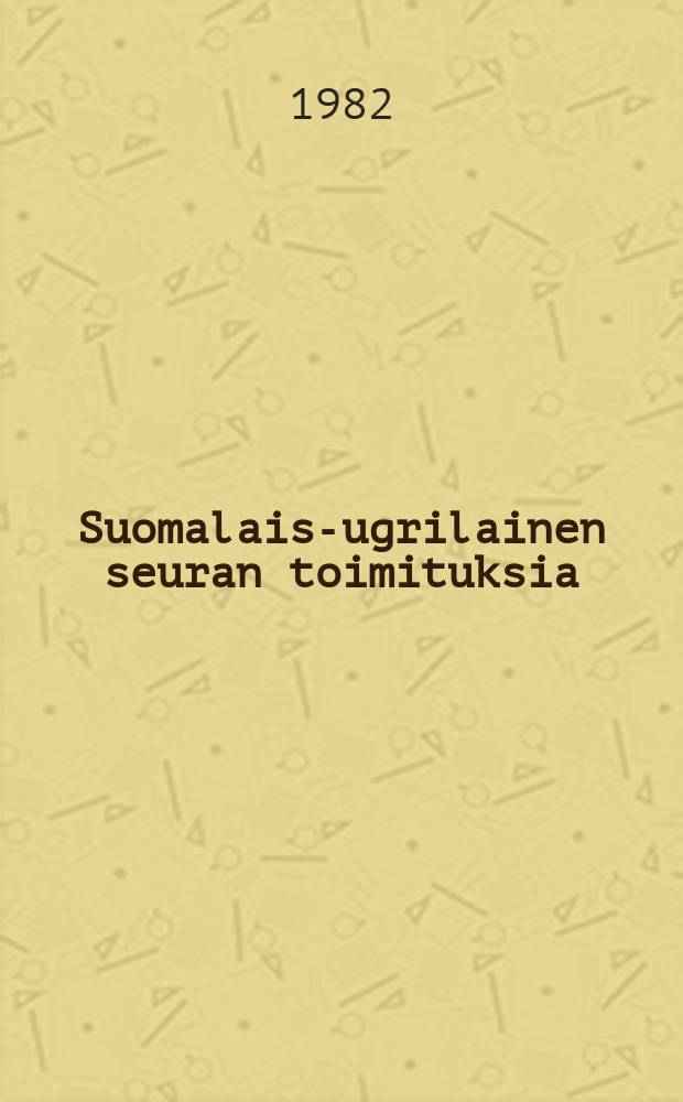 Suomalais-ugrilainen seuran toimituksia : Voces amicorum Sovijärvi