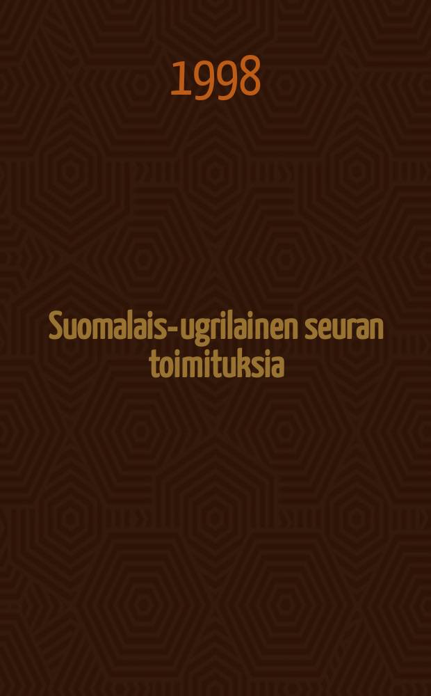 Suomalais-ugrilainen seuran toimituksia : Biliktu Bakshi