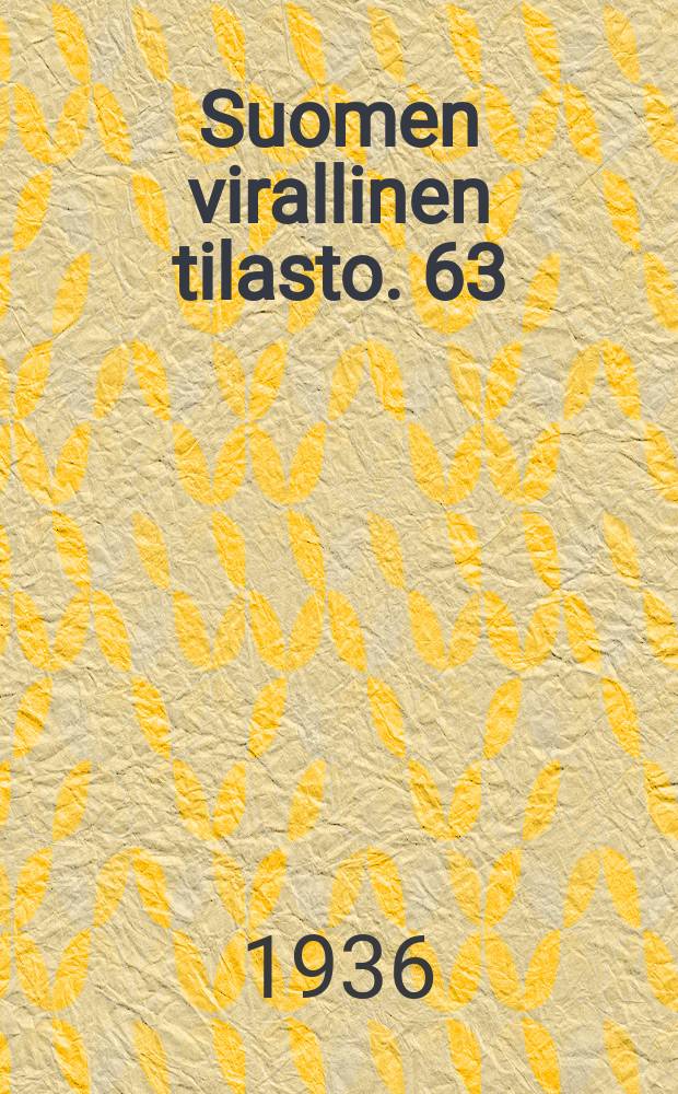 Suomen virallinen tilasto. 63 : Rikollisuus vuonna 1935