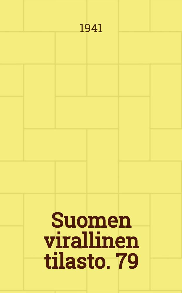 Suomen virallinen tilasto. 79 : Rikollisuus vuonna 1936