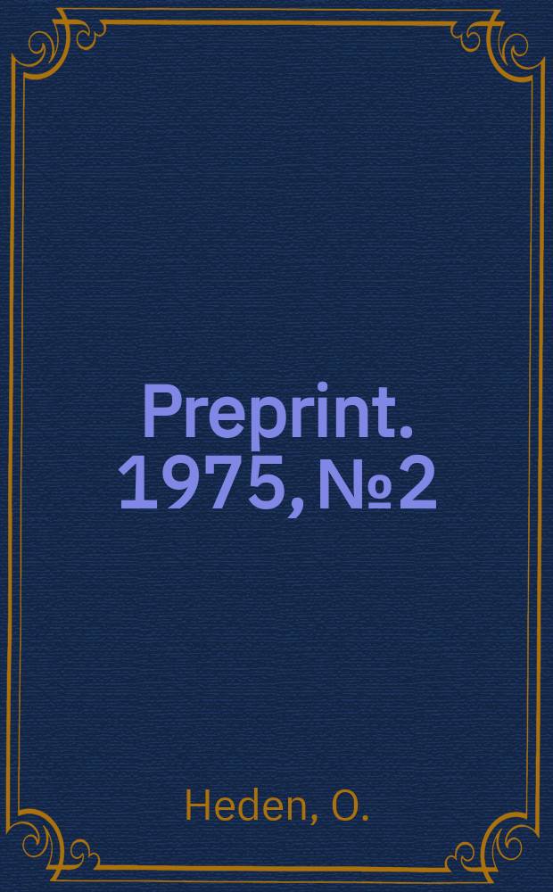[Preprint]. 1975, №2 : A new construction of groop and nongroop perfect ...