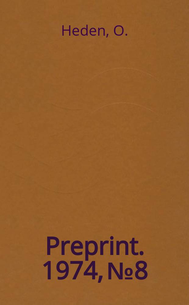 [Preprint]. 1974, №8 : A generalised Lloyd theorem and mixed perfect codes