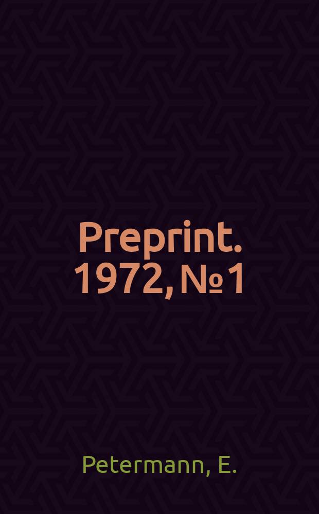 [Preprint]. 1972, №1 : On the duals of the Krein-Milman and Milman ...