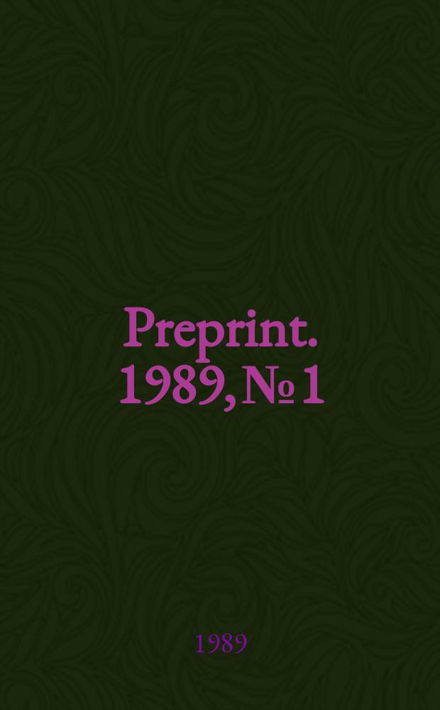 [Preprint]. 1989, №1 : A relative category and applications ...