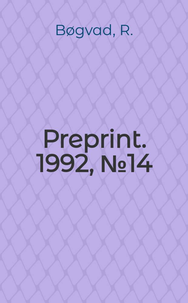 [Preprint]. 1992, №14 : Some results on D-modules ...