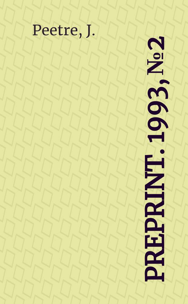 [Preprint]. 1993, №2 : A reproducing formula for vector valued functions ...