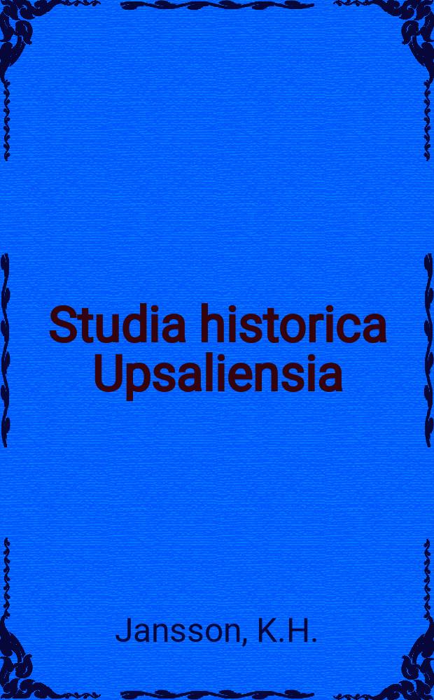 Studia historica Upsaliensia : Utg. av Historiska inst. vid Uppsala univ : Kvinnofrid