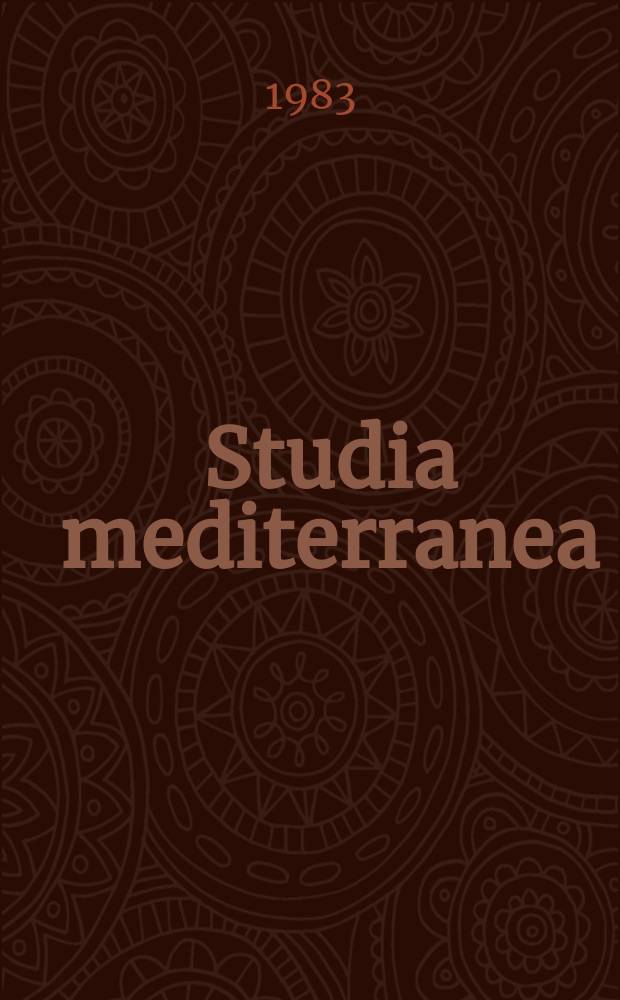 Studia mediterranea