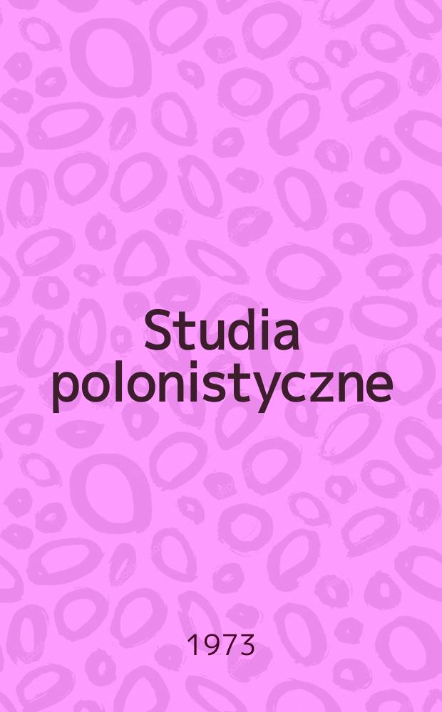 Studia polonistyczne
