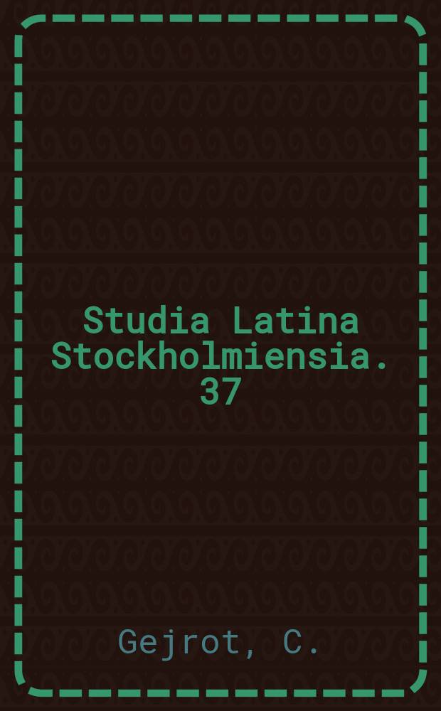 Studia Latina Stockholmiensia. 37 : Diplomata Novevallensia