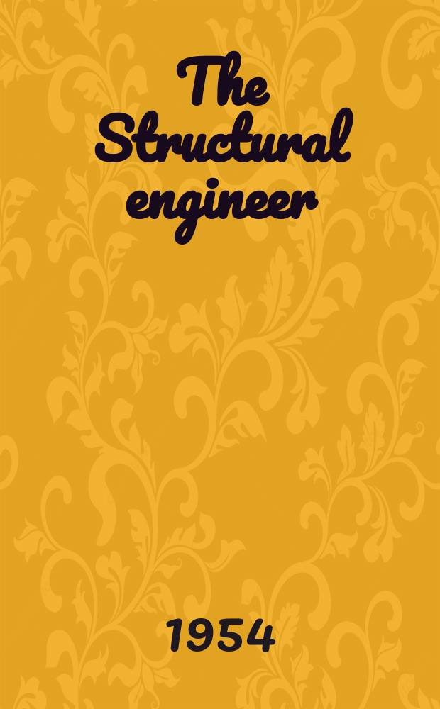 The Structural engineer : The journal of the Institution of structural engineers. Vol.32, №8