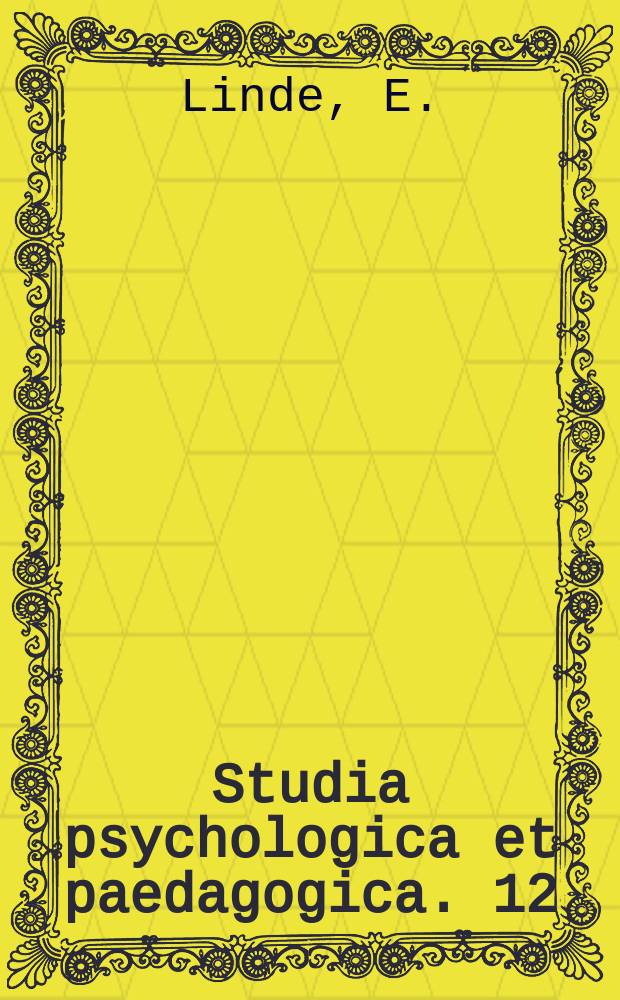 Studia psychologica et paedagogica. 12 : Den svenska r&auml;ttskrivnings metodiken