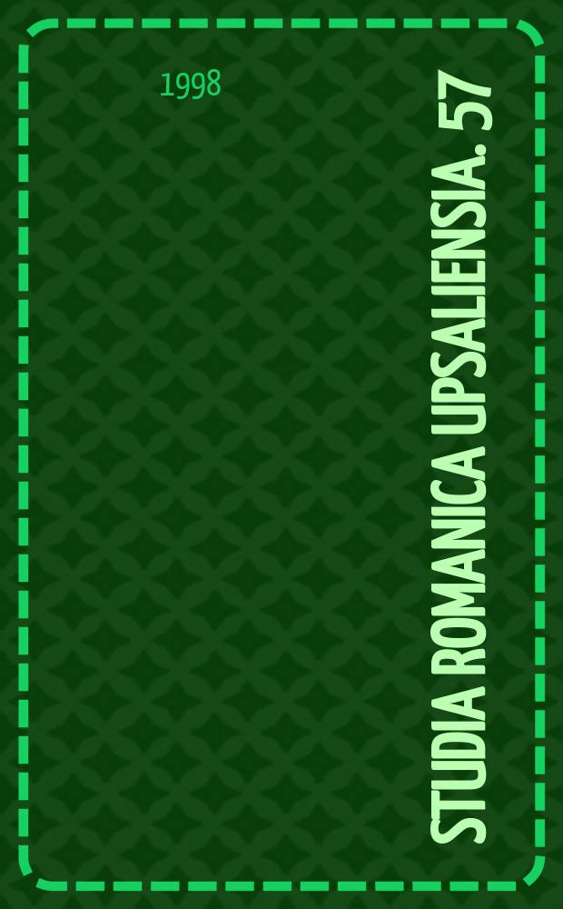 Studia romanica upsaliensia. 57 : Alain Robbe-Grillet