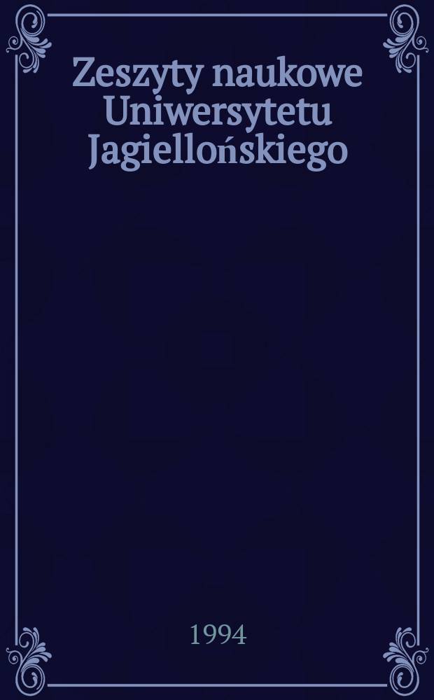Zeszyty naukowe Uniwersytetu Jagiellońskiego : Współistnienie religii i wyznań w Polsce dawnej i współczesnej