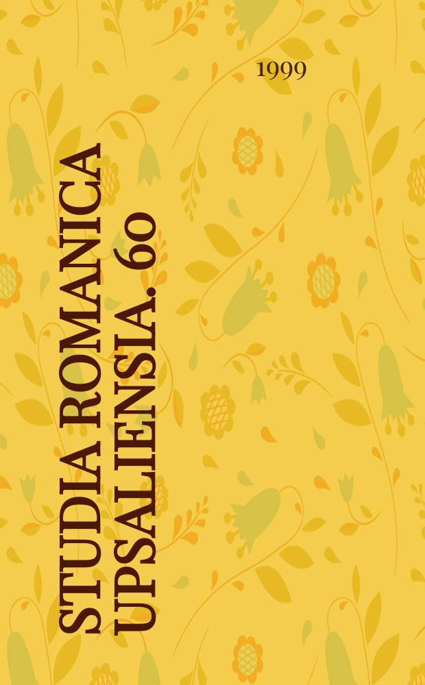 Studia romanica upsaliensia. 60 : Reformulation et conversation