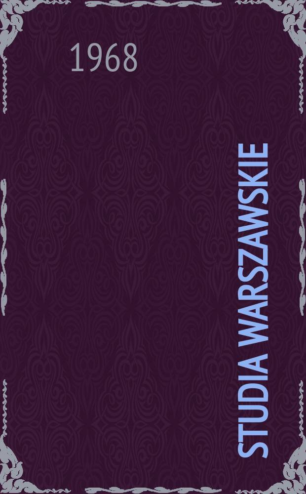 Studia warszawskie