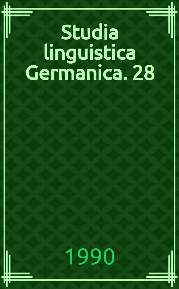 Studia linguistica Germanica. 28 : Phonologie der Alltagssprache
