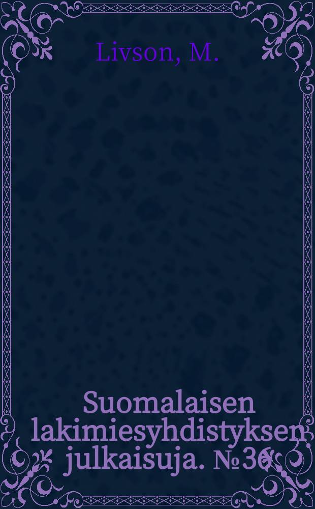 Suomalaisen lakimiesyhdistyksen julkaisuja. №36 : Ep&auml;varsinainen laiminly&ouml;ntirikos (Delictum commissivum per omissionem)
