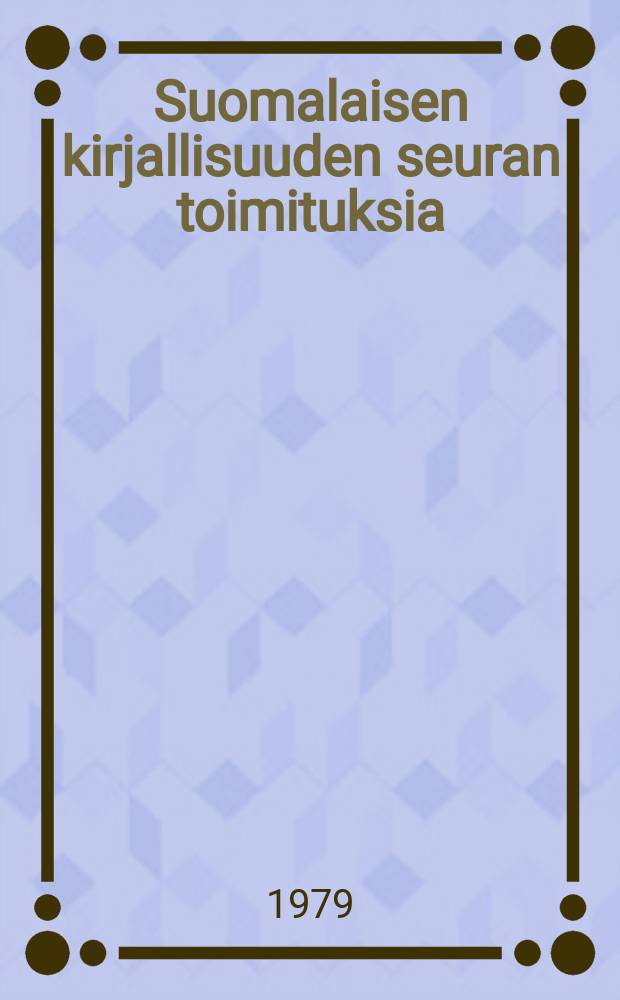 Suomalaisen kirjallisuuden seuran toimituksia : Nykysuomen lauseoppia