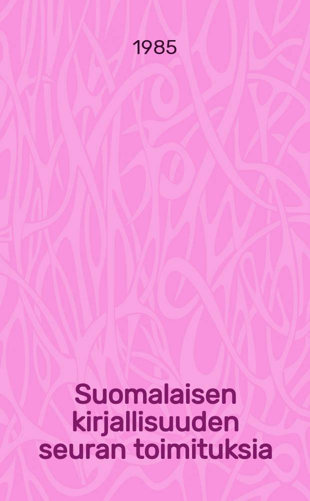 Suomalaisen kirjallisuuden seuran toimituksia : Pohjoismaiden kuvaus v. 1626