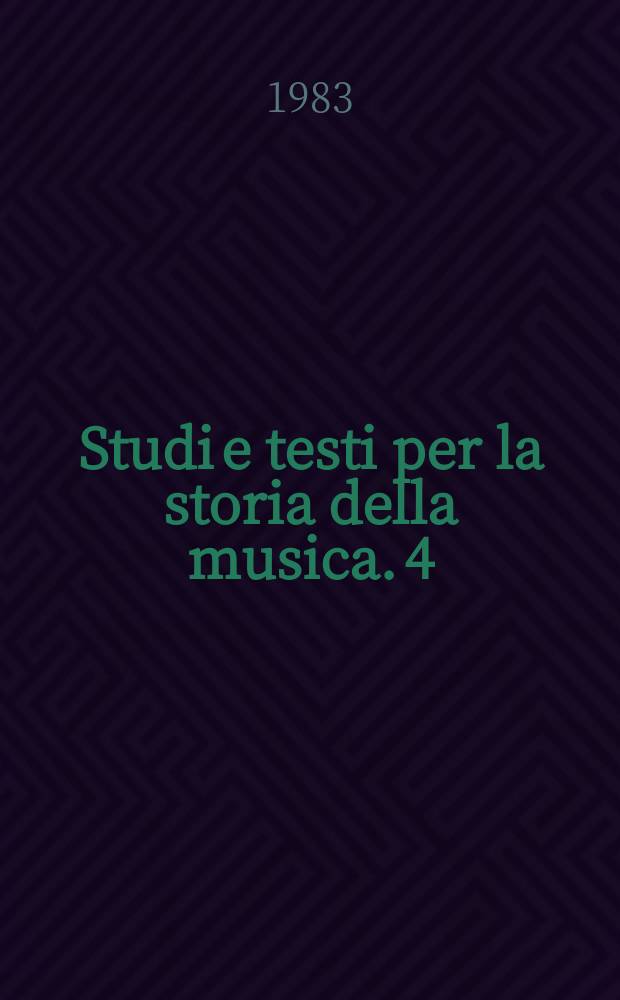 Studi e testi per la storia della musica. 4 : Il Corago