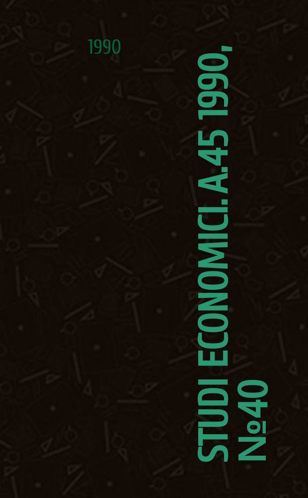 Studi economici. A.45 1990, №40