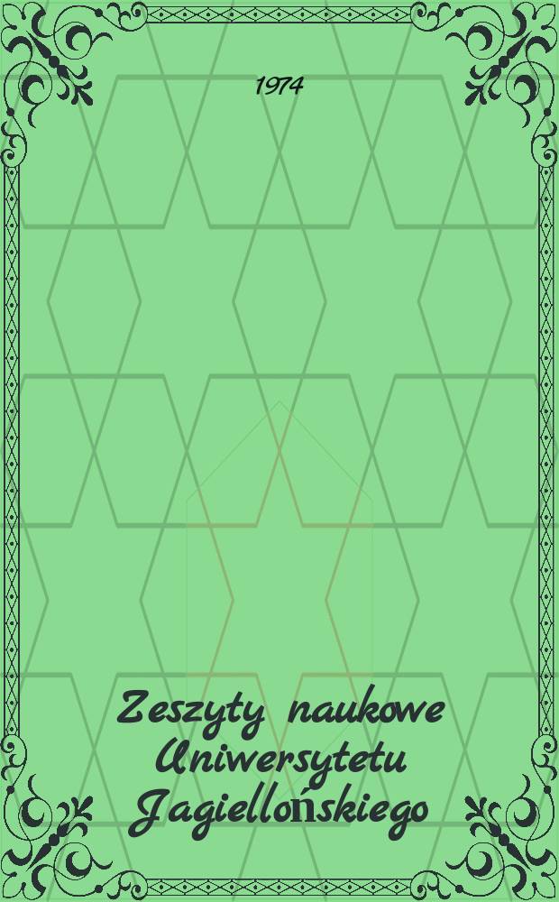 Zeszyty naukowe Uniwersytetu Jagiellońskiego