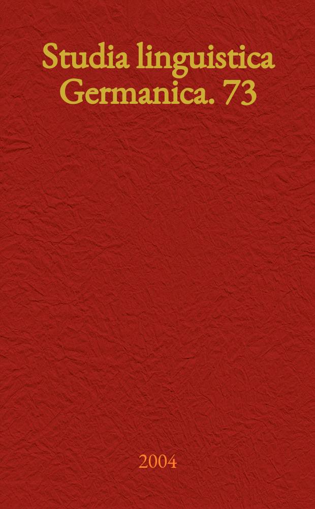 Studia linguistica Germanica. 73 : Die Übersetzungstechnik des Bremer Evangelistas