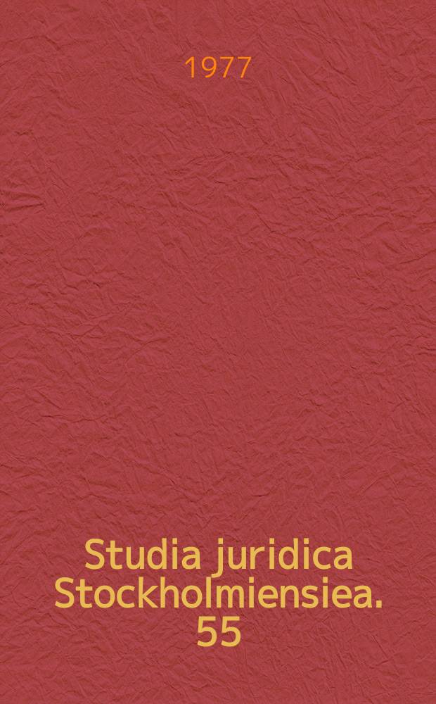 Studia juridica Stockholmiensiea. 55 : Identity and res judicata