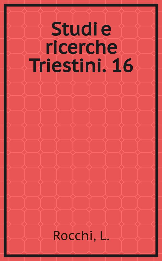 Studi e ricerche Triestini. 16 : Hungarian loanwords in the Slovak language
