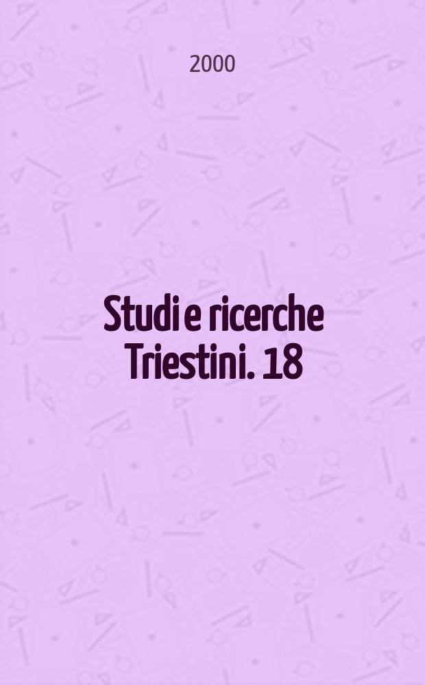 Studi e ricerche Triestini. 18 : Introduzione alla lingua del diritto