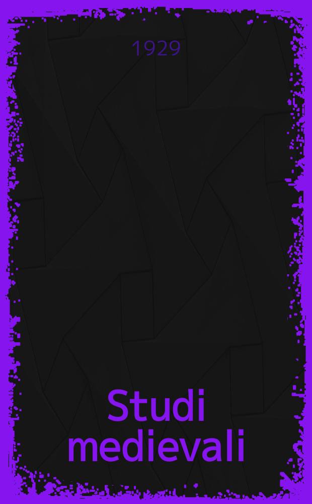 Studi medievali