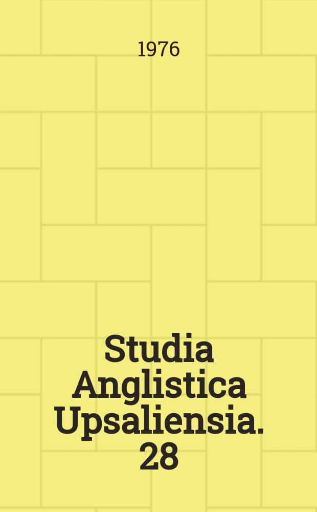 Studia Anglistica Upsaliensia. 28 : The significance of Congreve's "Incognita"