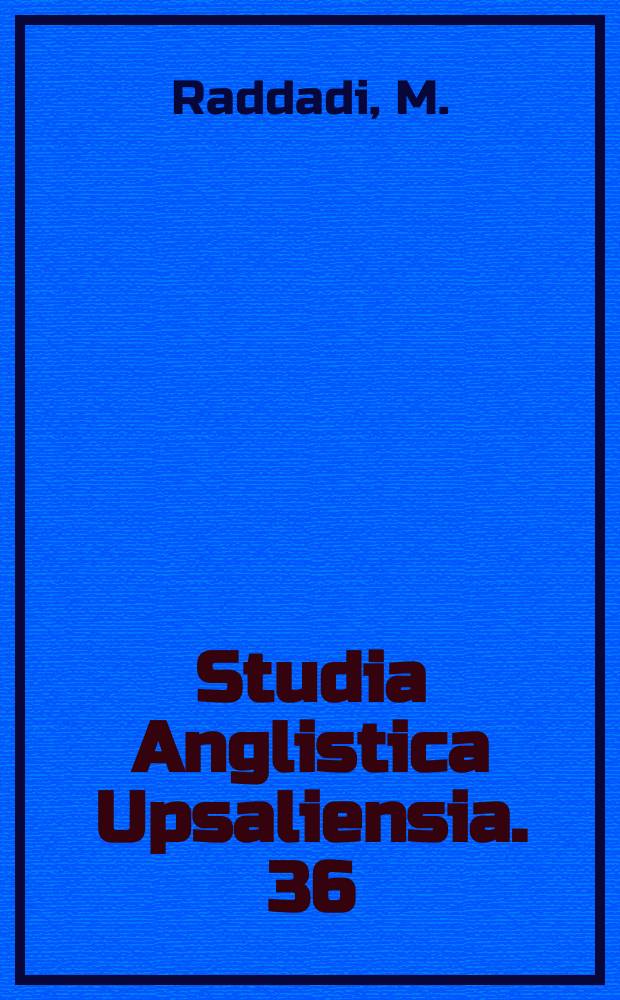 Studia Anglistica Upsaliensia. 36 : Davenant's adaptations of Shakespeare