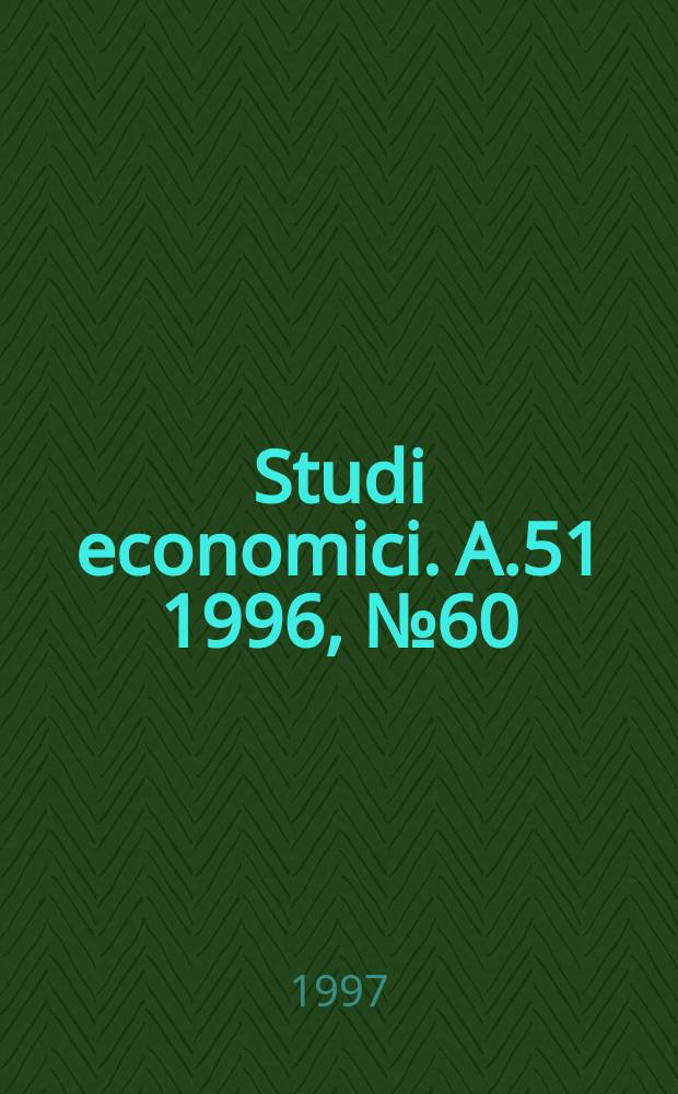 Studi economici. A.51 1996, №60