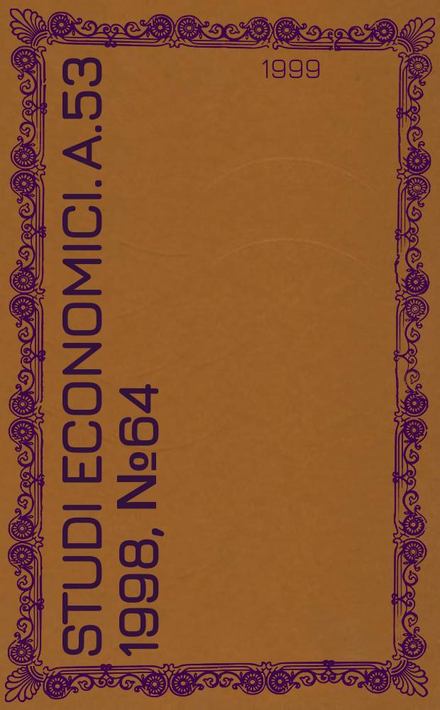 Studi economici. A.53 1998, №64
