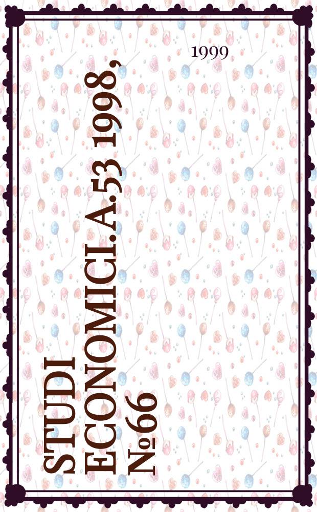 Studi economici. A.53 1998, №66